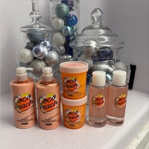 Victoria's Secret Pink Coco Peach Set